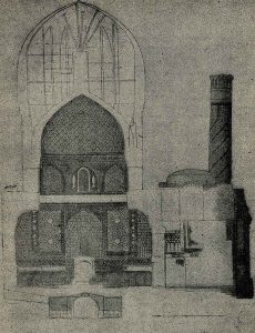 Мавзолей Гур-Эмир в Самарканде. Разрез