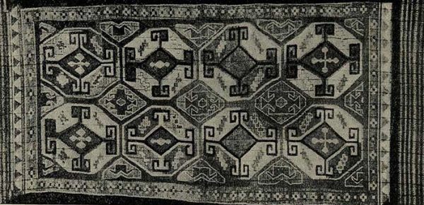 Киргизский чий (циновка). 1936 г.